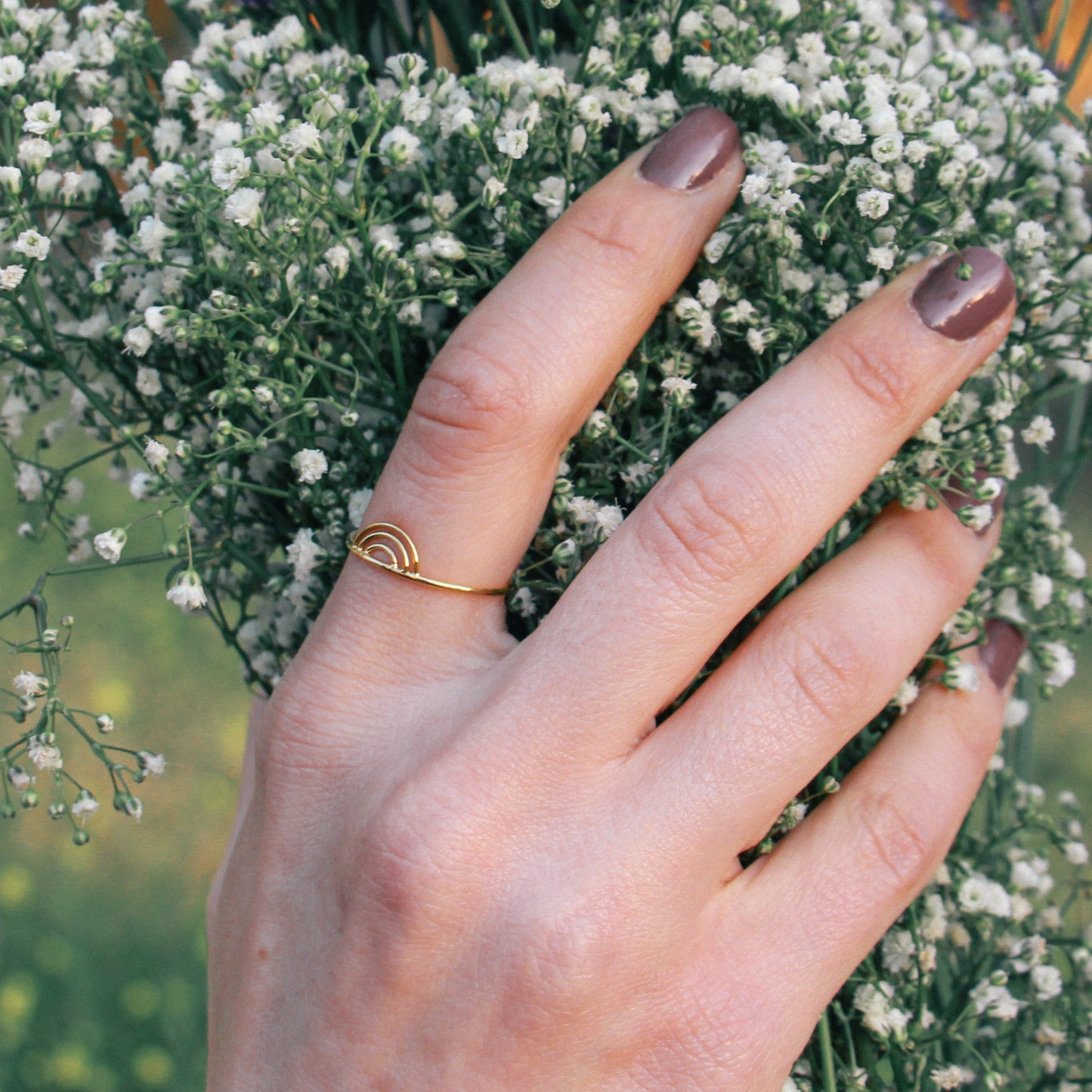 Dainty Rainbow Ring